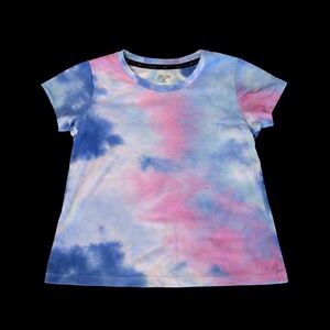 ZELOS Tie Dye Top | Girls M | Pink & Blue